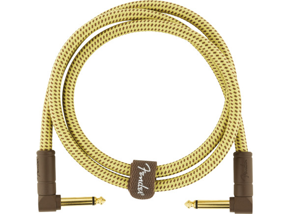 Fender Deluxe Series Instrument Cable Angle/Angle Tweed 90cm Fender Deluxe Series Instrument Cable Angle/Angle Tweed 90cm